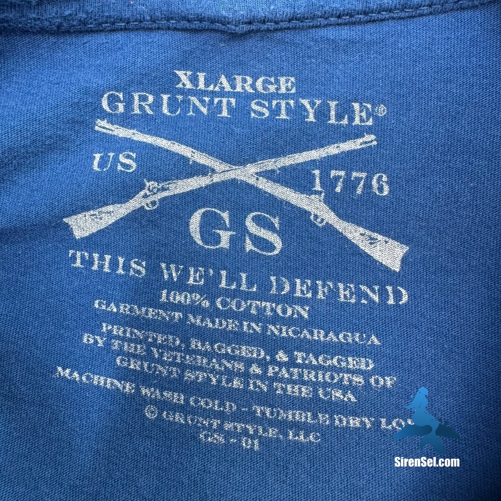 1122 Limited Edition Grunt Style Uncle Sam's Beach Resorts T-Shirt - XL - Blue - Picture 6 of 7